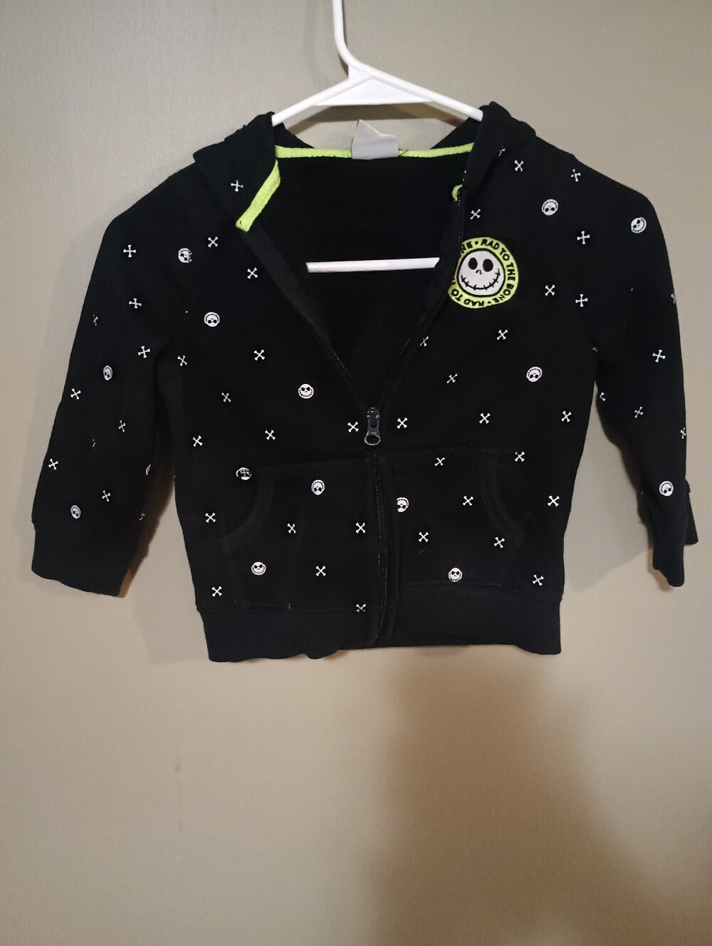 Disney Spotted Zebra Jack Skellington Boys Hoodie